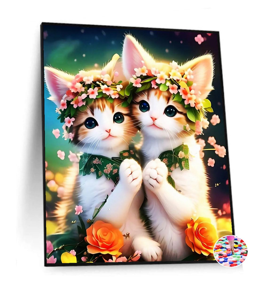 Amazon | ダイヤモンドアート スクエア 猫 ビーズアート 四角